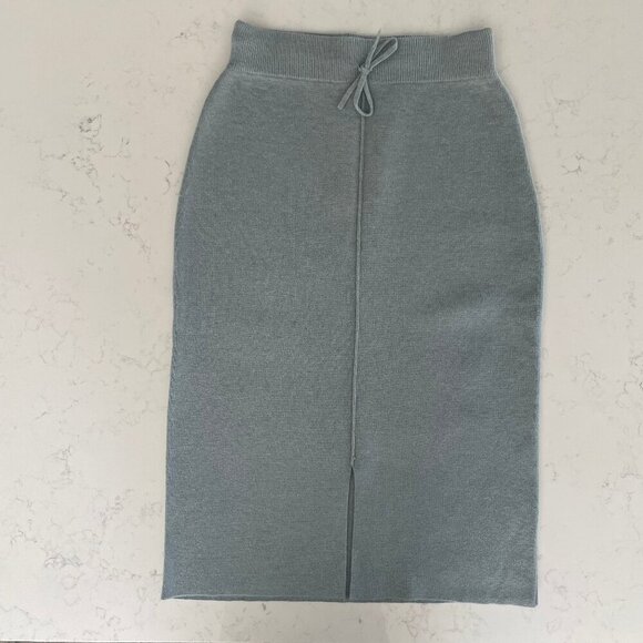 Spanner Knit Acrylic Blend Pencil Skirt Atlantis Iceberg Blue/Grey Sz S NWT - Picture 16 of 16